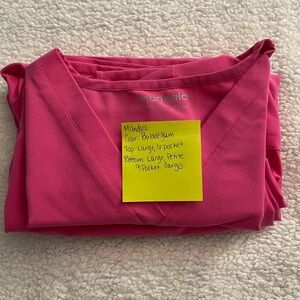 Mandala Bubblegum Pink Scrub Set